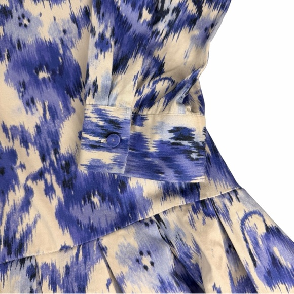 Tuckernuck Women's Long Sleeve Tate Mini Dress In “Blue Iris Breeze” Size Medium - Picture 5 of 11